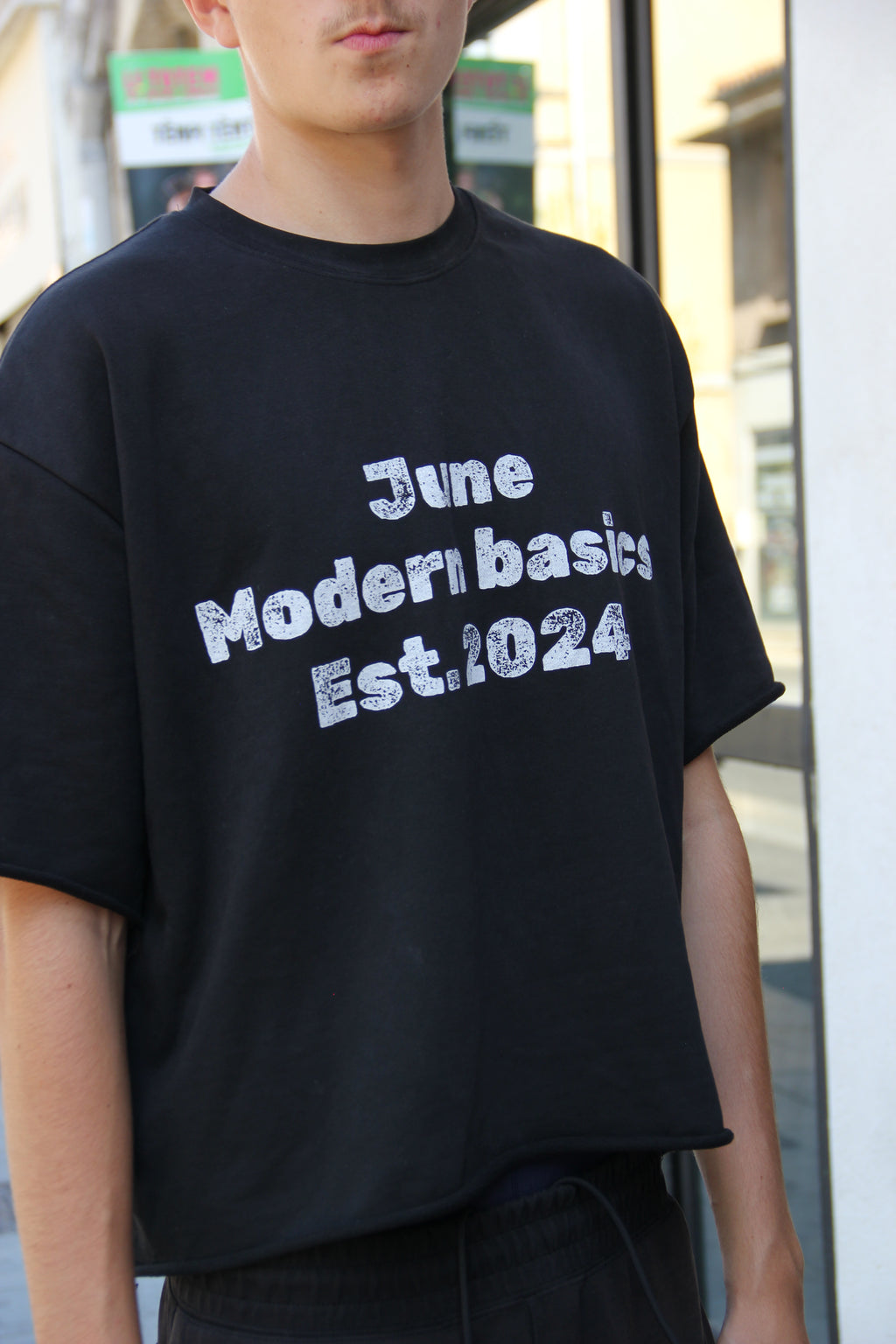 June Basic black Tee