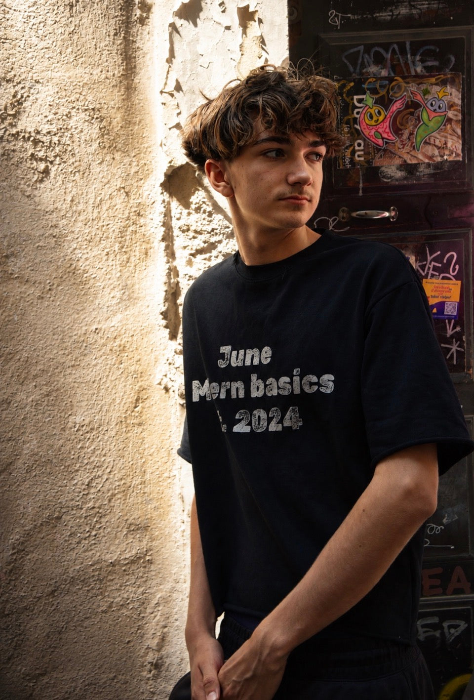 June Basic black Tee
