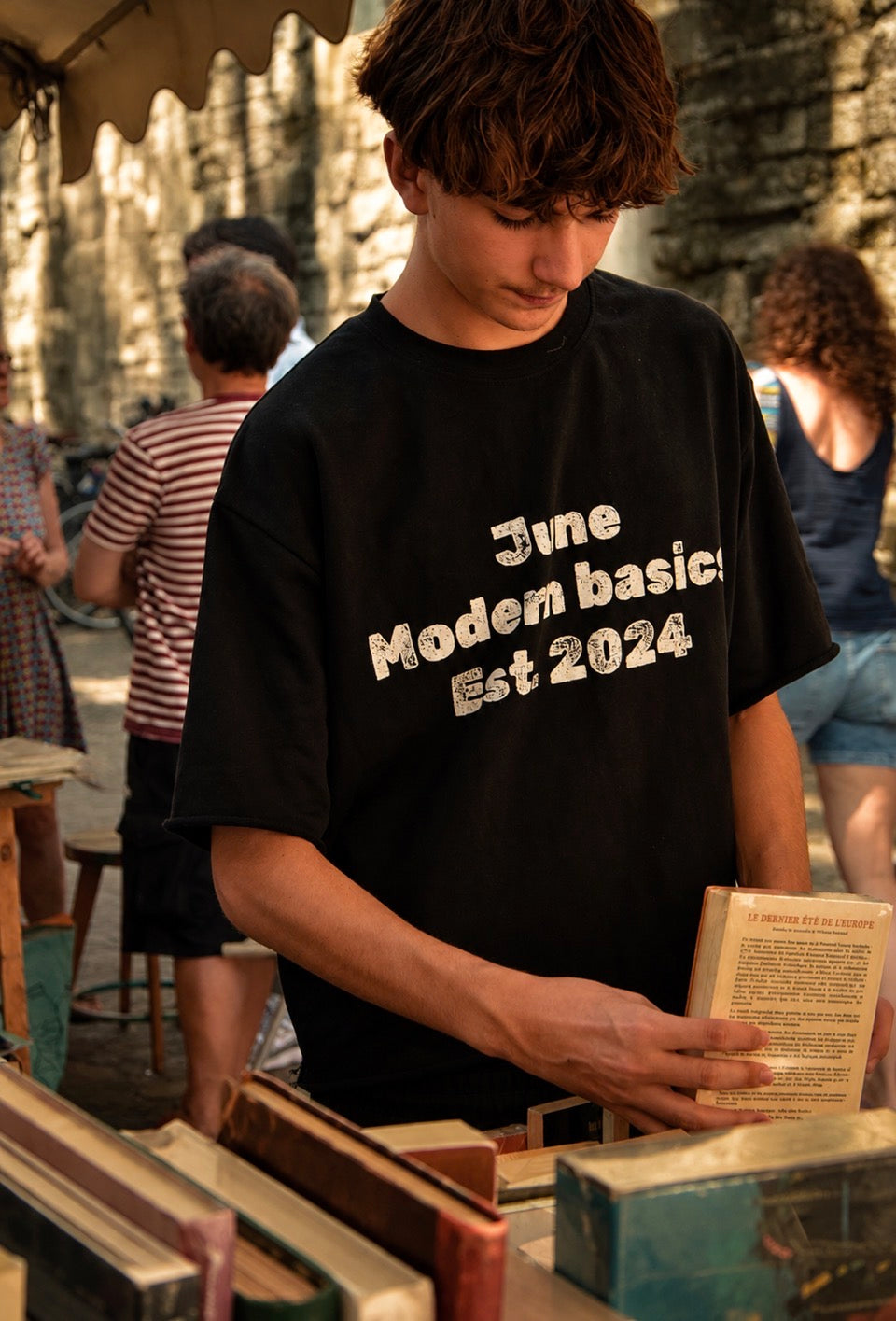 June Basic black Tee